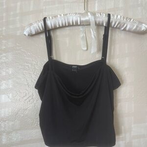 Express Black Cowl Neck Spaghetti Strap Camisole